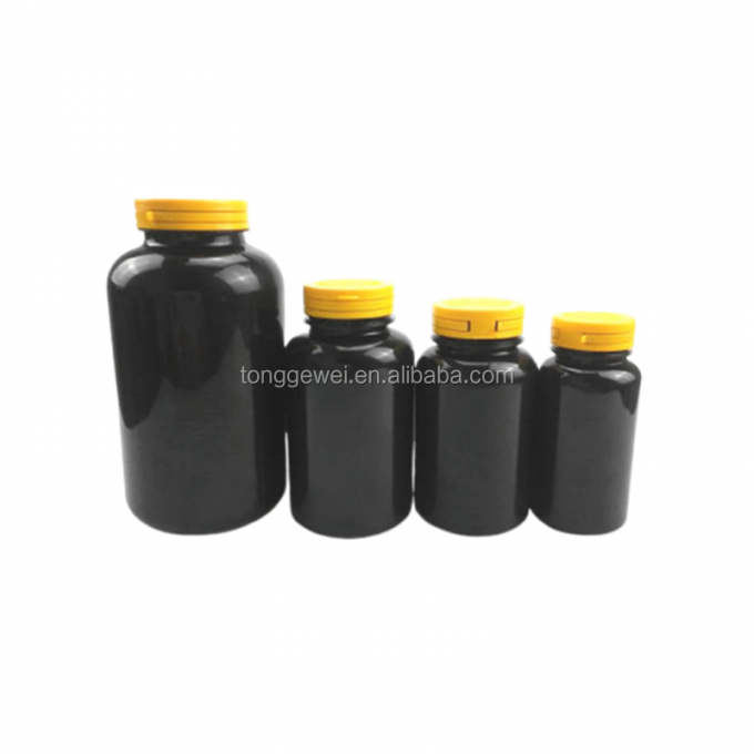 ベスト セラー4oz 8 oz 50ml 200mlペットこはく色の茶色の無光沢のプラスチック薬のびん色は卸しでおおう